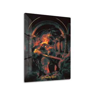 Gandalf in Moria metal poster