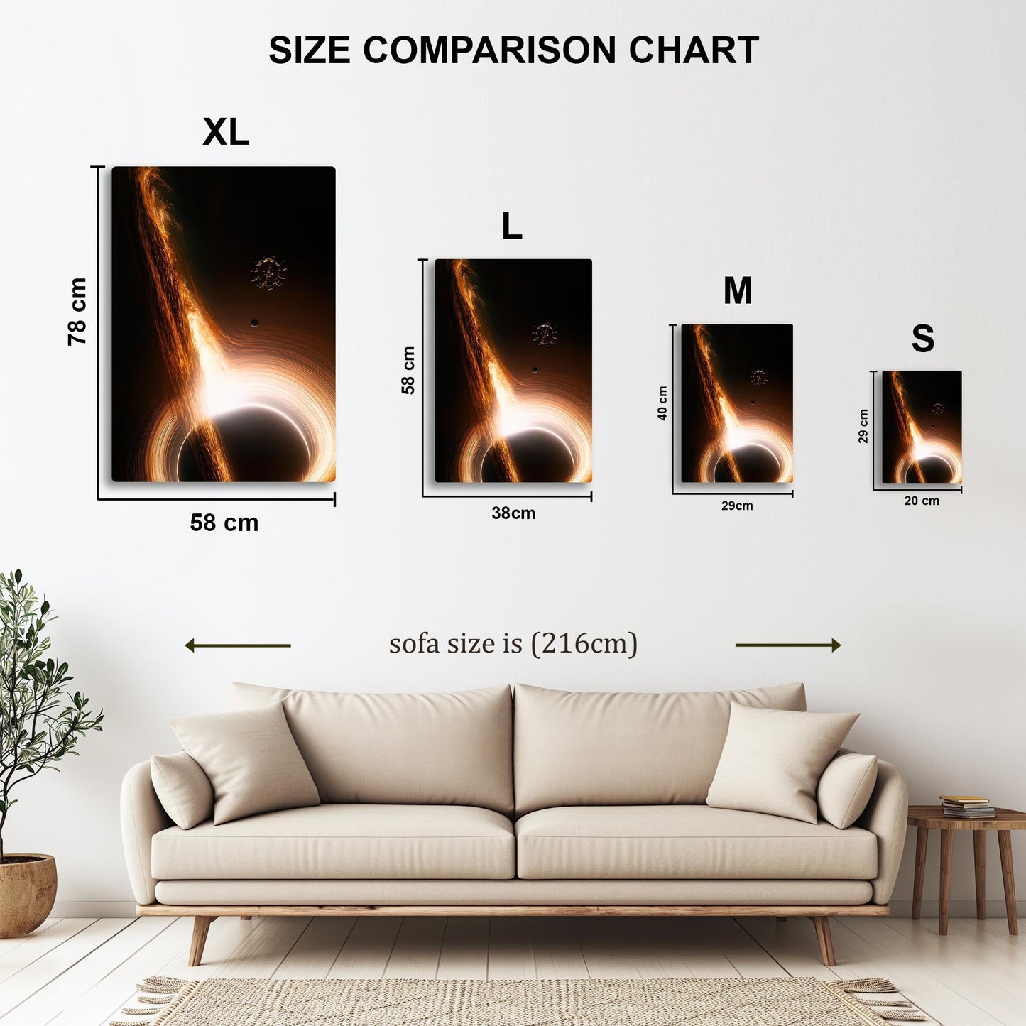 Interstellar Black Hole metal poster