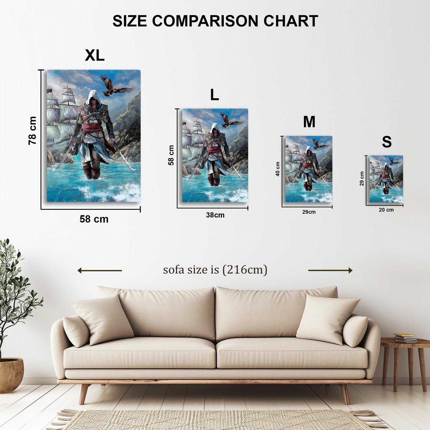 Edward Kenway metal poster