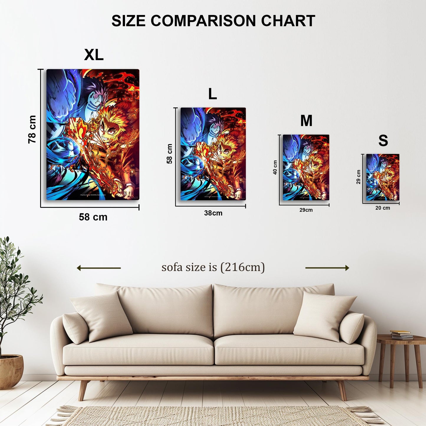 Demon Slayer Mugen Train metal poster