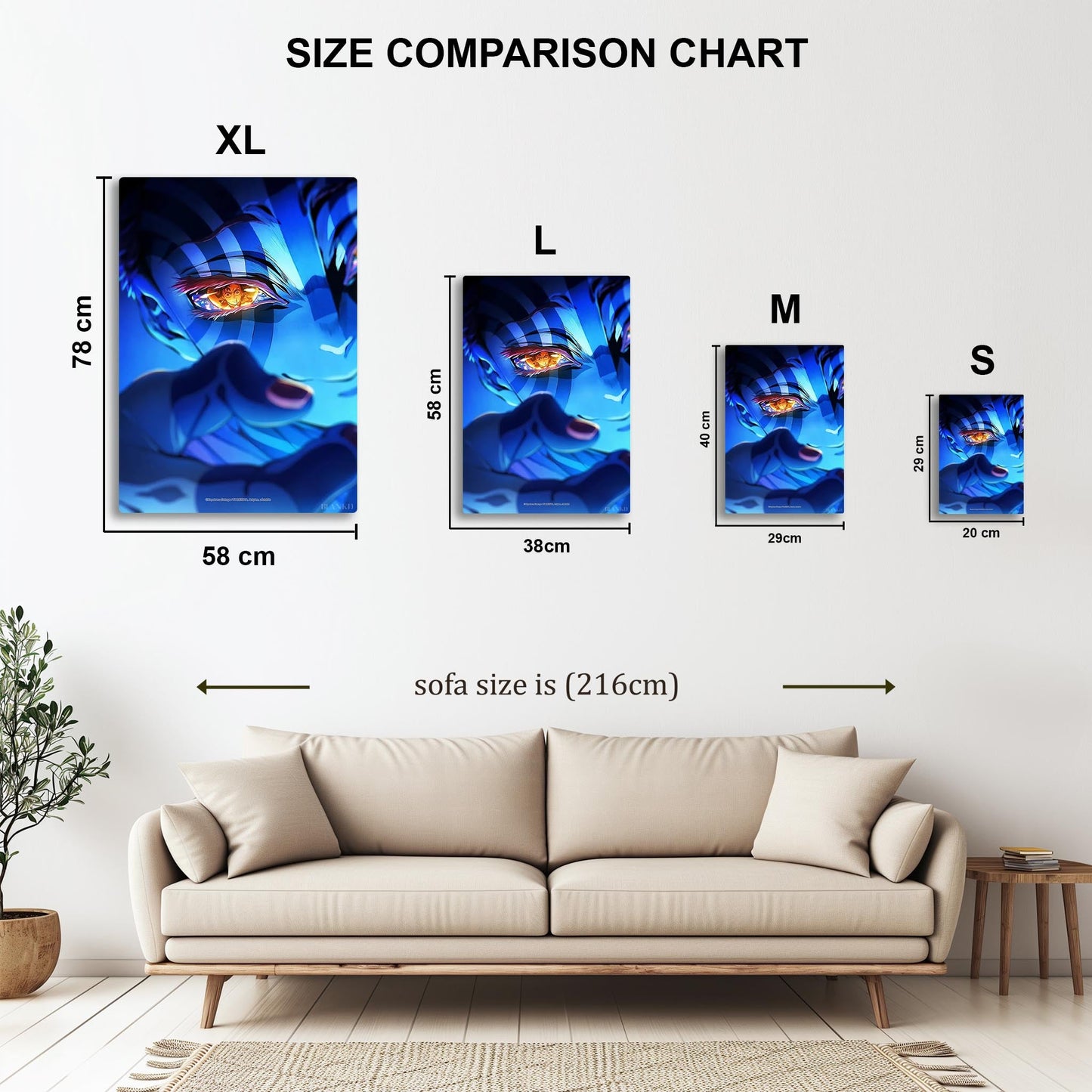 Demon Slayer Infinity Castle metal poster