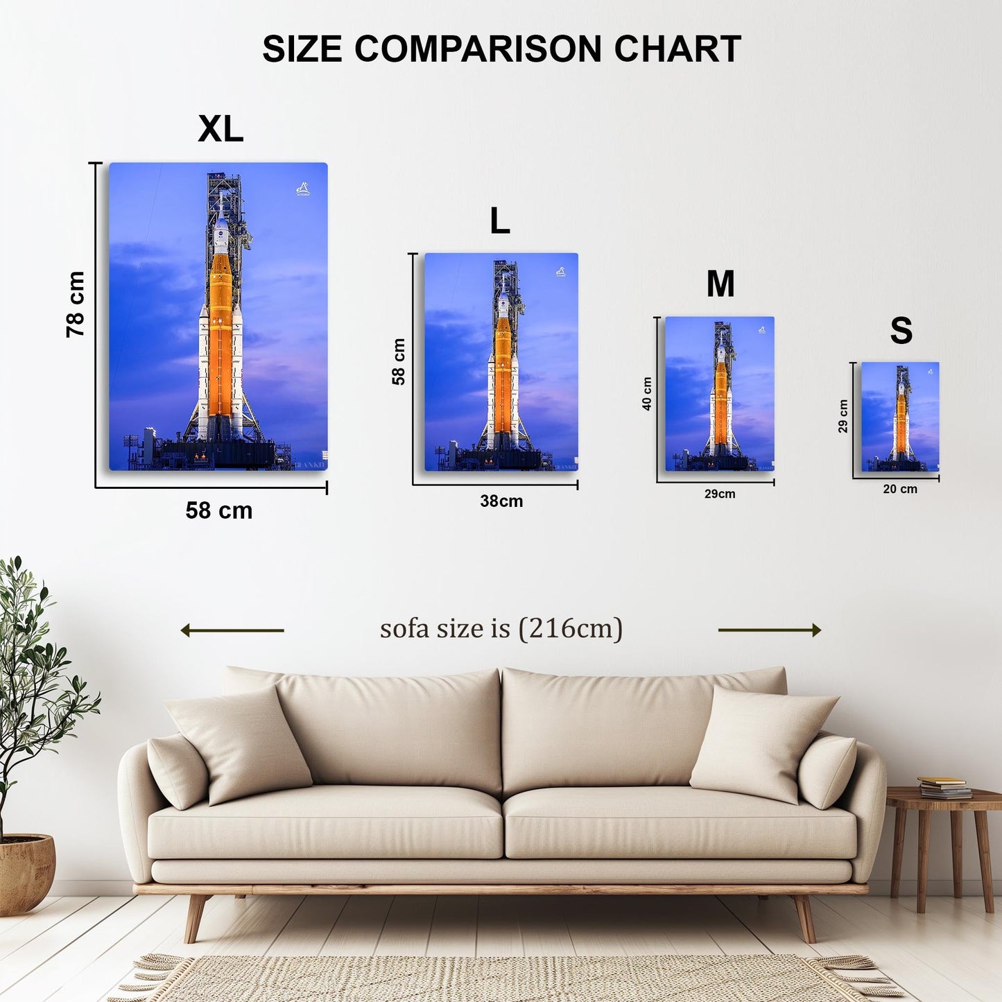 Artemis I mission metal poster