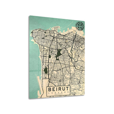 Beirut Map Colored