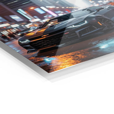 Black Camaro ZL1 metal poster