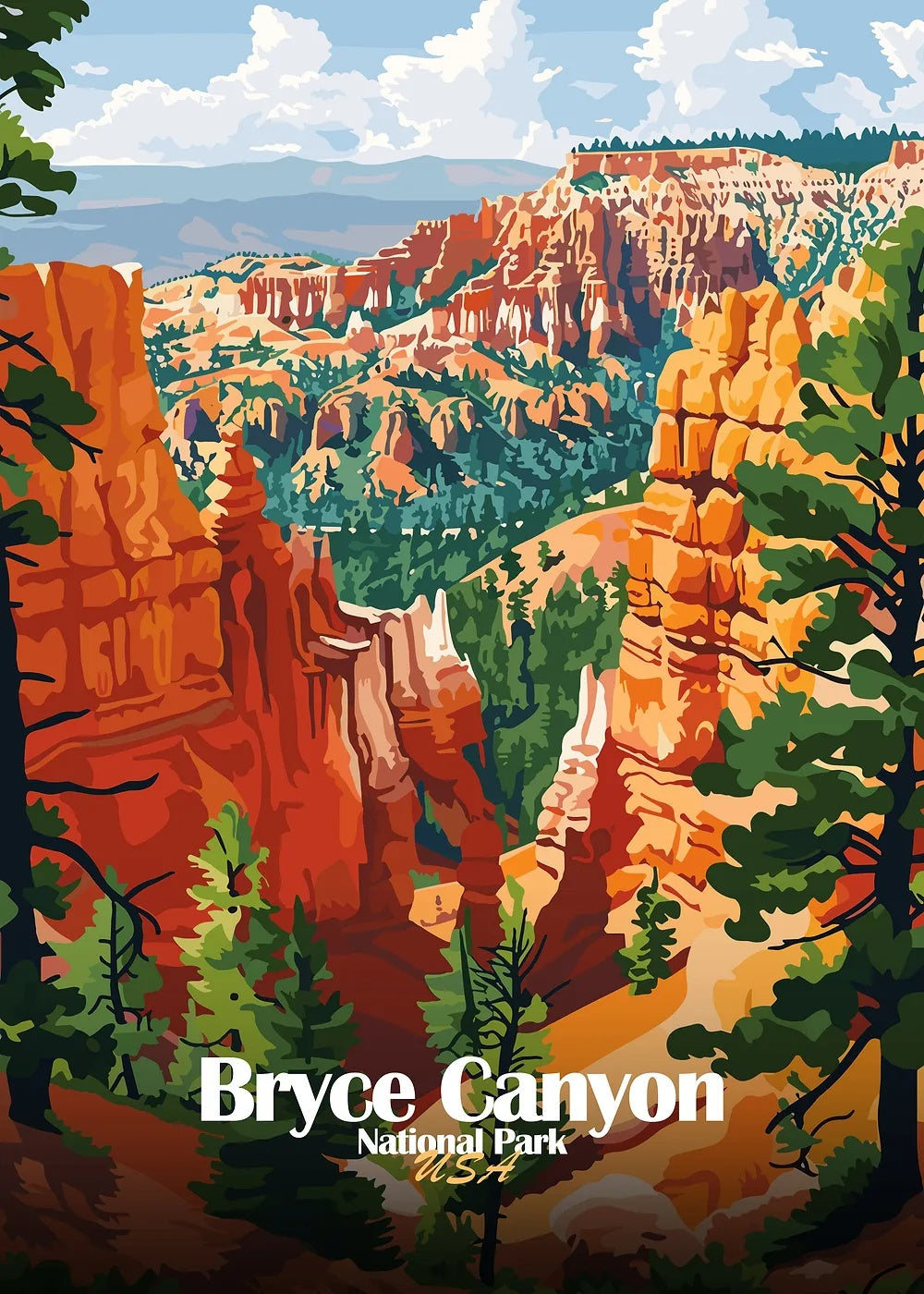 Bryce Canyon metal poster artwork