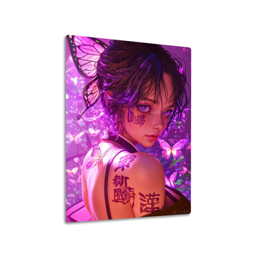 Butterfly Girl Purple Gaze