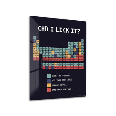 Can I Lick It Periodic Table metal poster