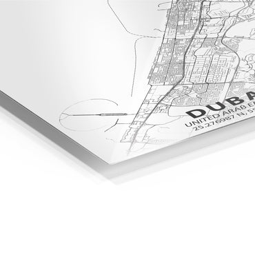 Dubai Minimalist Map