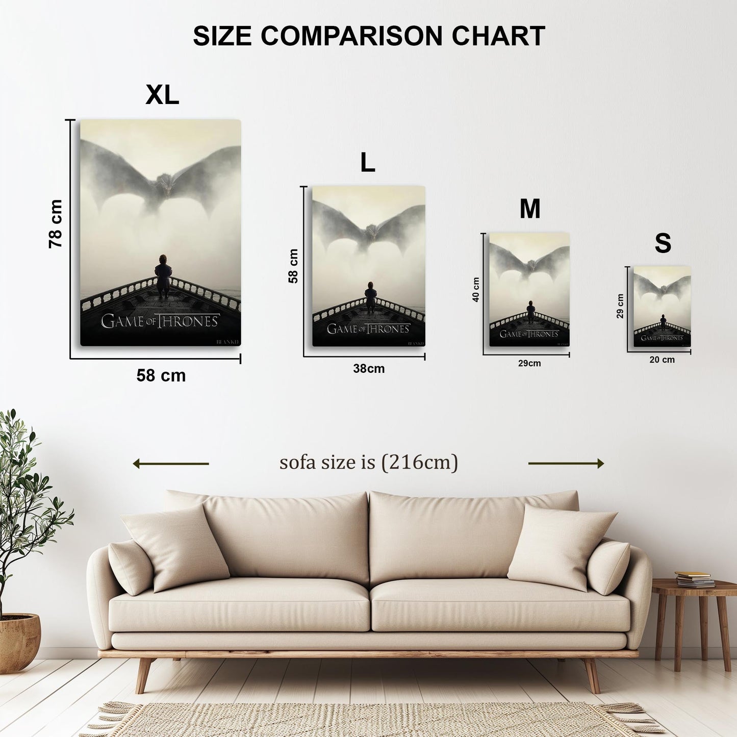 Game of Thrones Season 5 metal poster