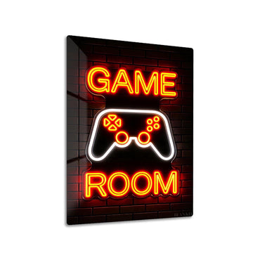 Game Room Neon Sign metal poster