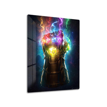 Infinity Gauntlet metal poster