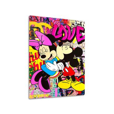Mickey and Minnie Mouse's Famous Kiss