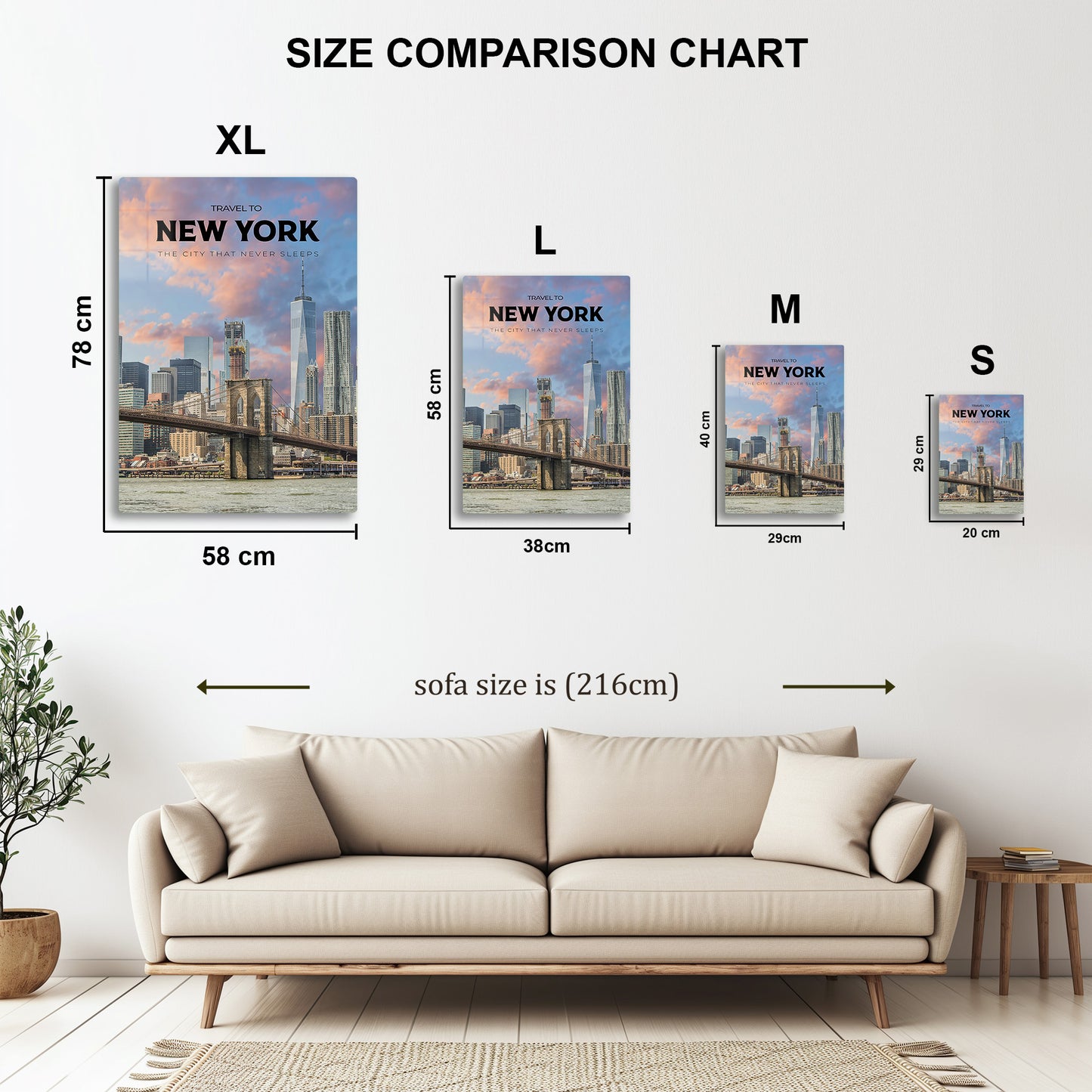 New York Skyline Travel Print