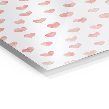 Pink Heart Filled Page