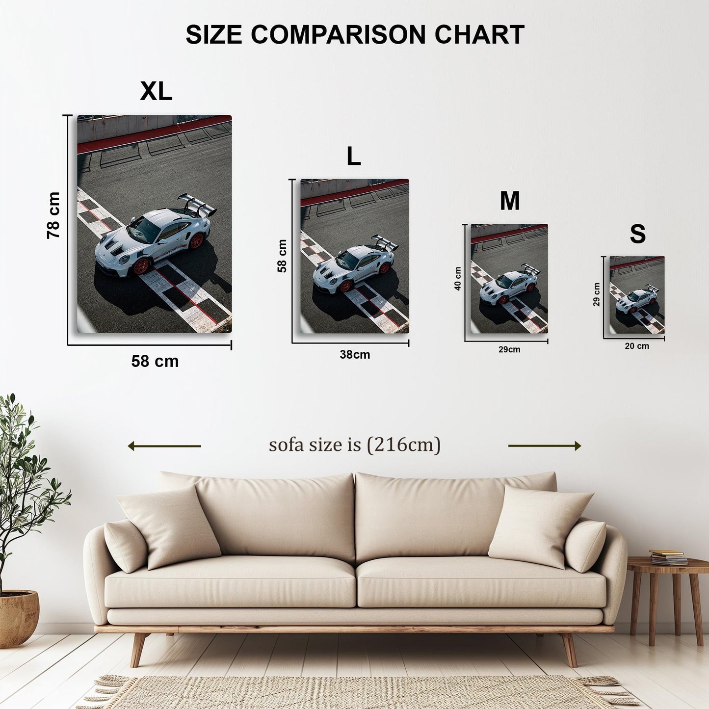 Porsche 911 GT3 RS metal poster