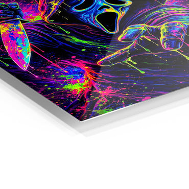 Psychedelic Ghostface metal poster