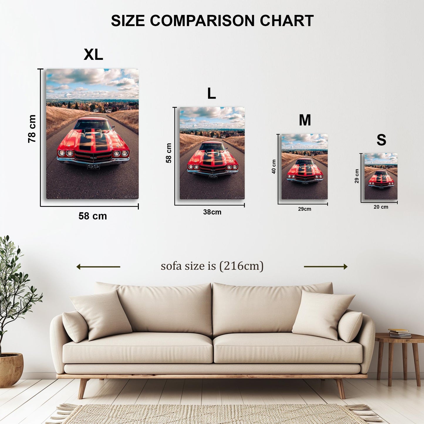 Chevrolet Chevelle SS 454 metal poster