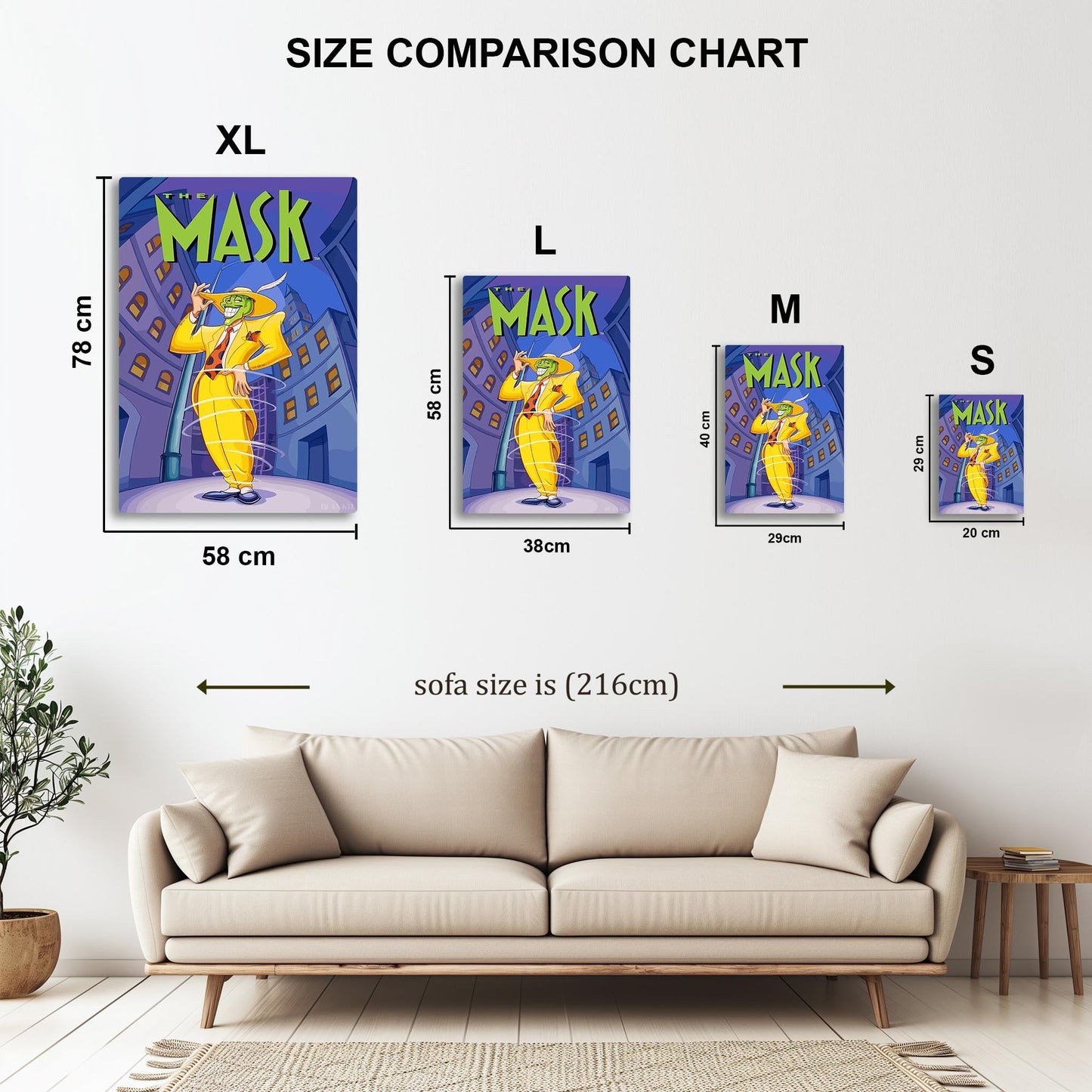 The Mask metal poster