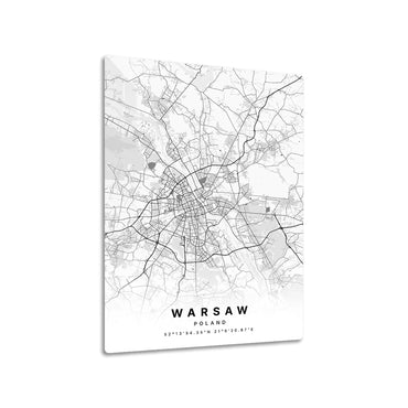 Warsaw Poland City Map