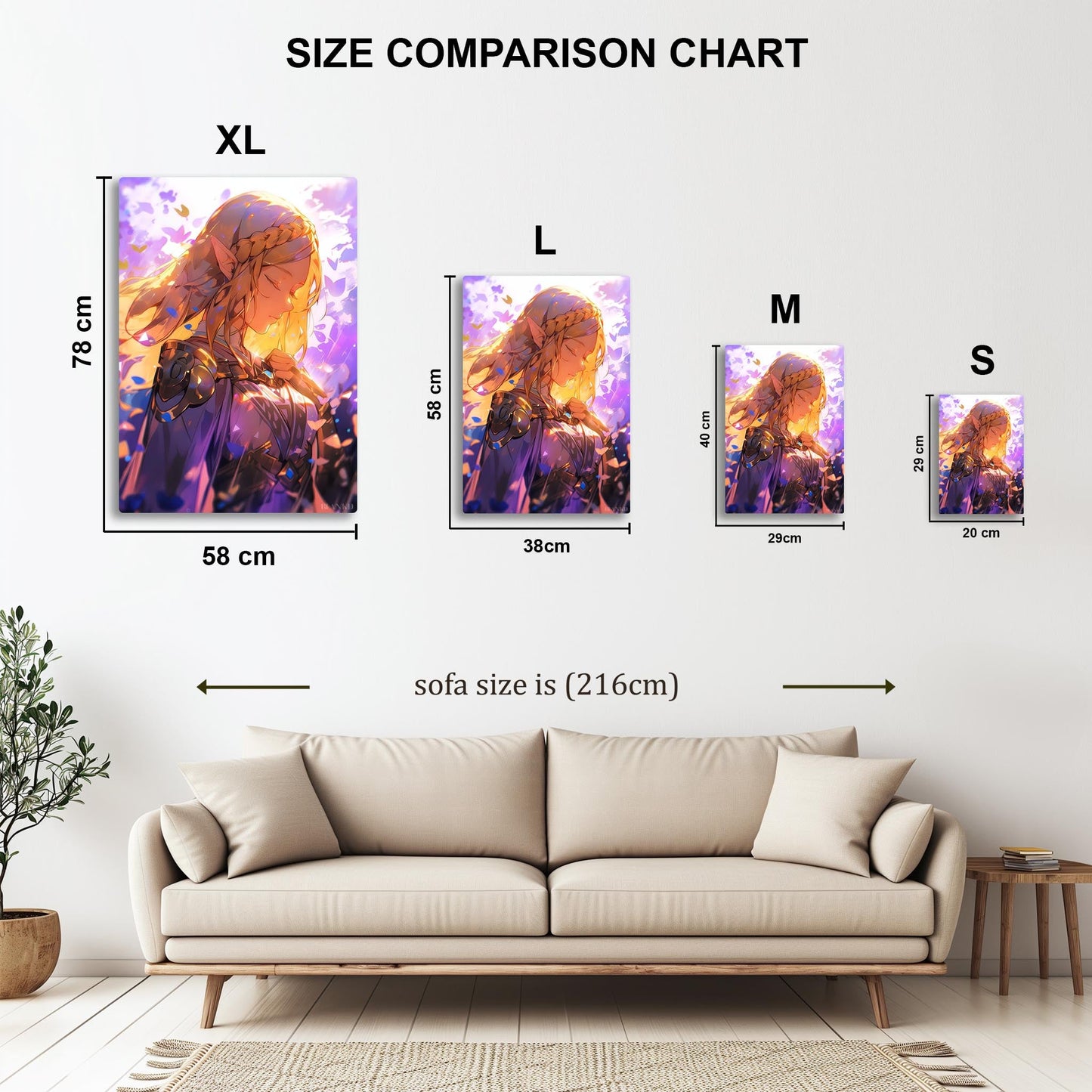 Zelda Serene metal poster