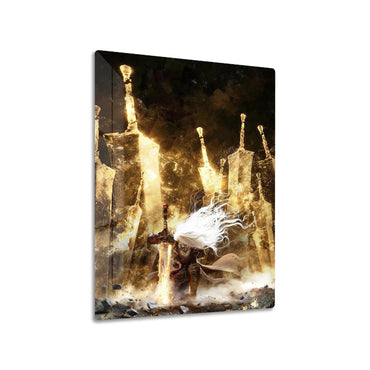 Simon and Swords metal poster