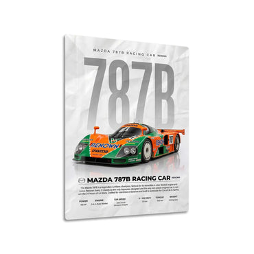 Mazda 787B racing metal poster
