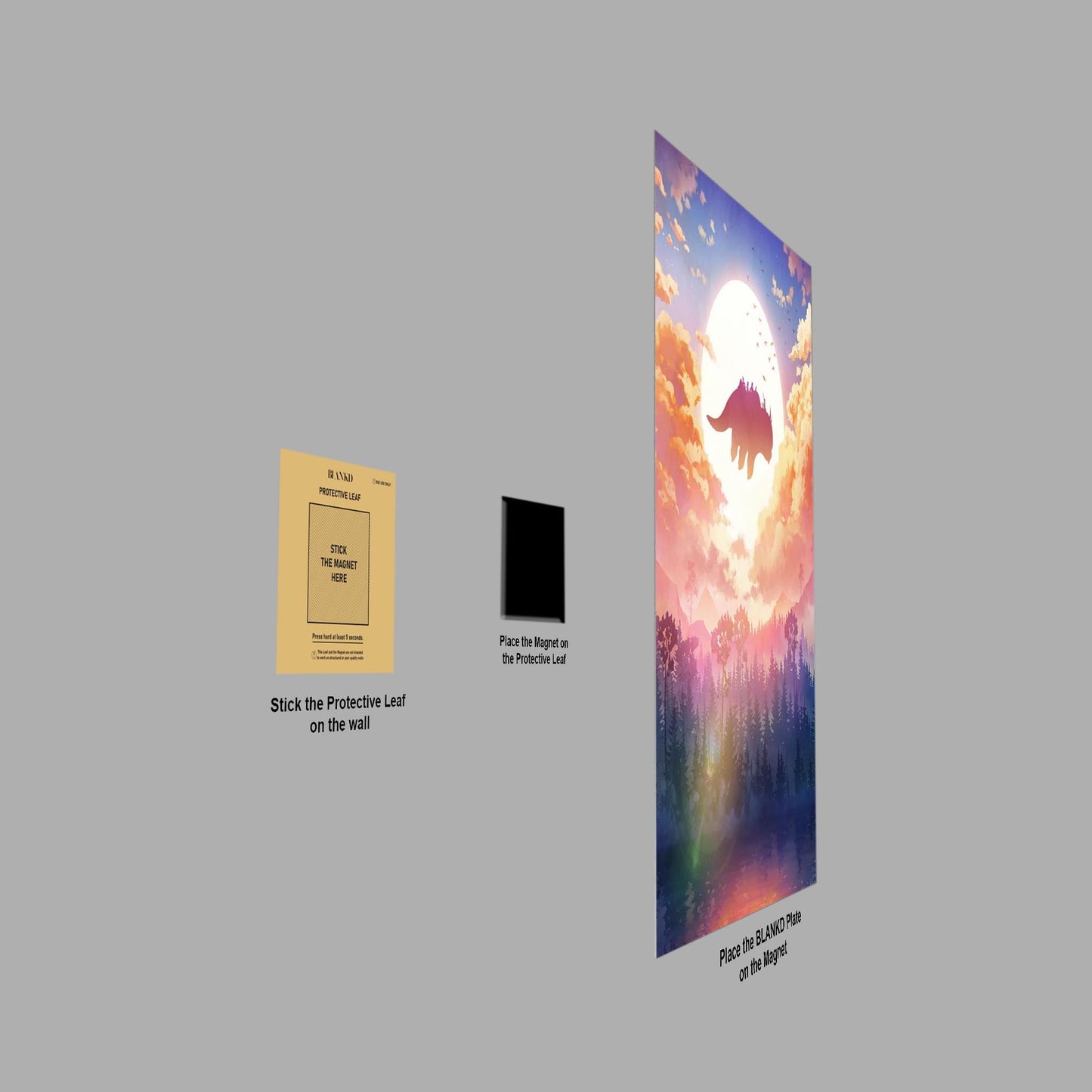 Flying Appa metal poster