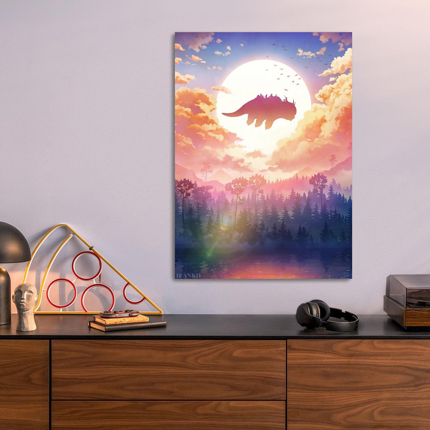 Flying Appa metal poster