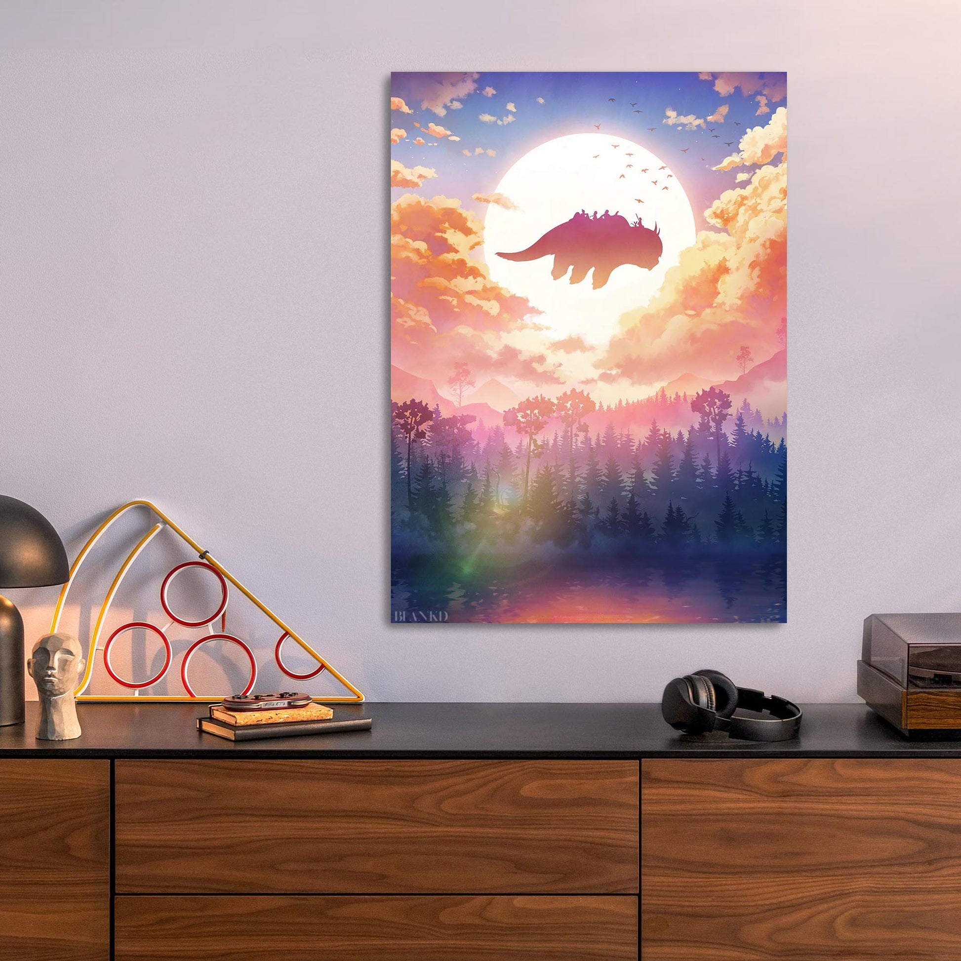 Flying Appa metal poster