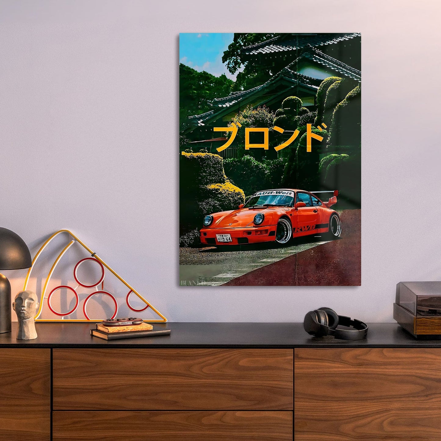 Orange JDM Car Japanese Street