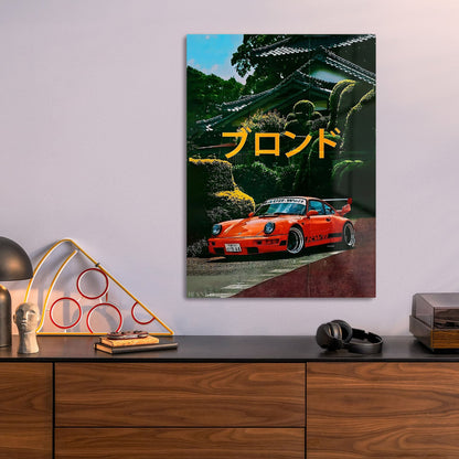 Orange JDM Car Japanese Street