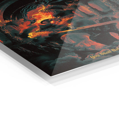 Gandalf in Moria metal poster