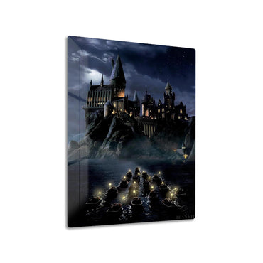 Hogwarts Boats metal poster