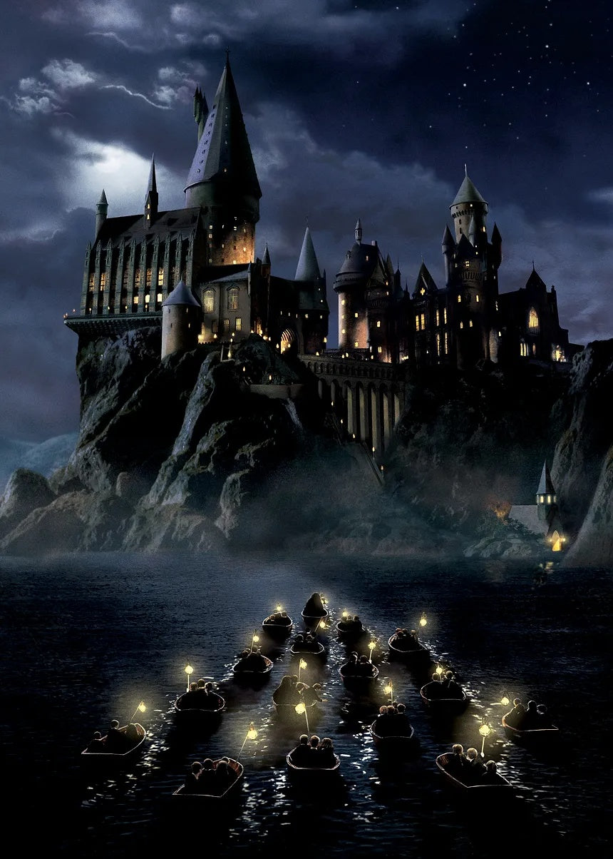 Hogwarts Boats metal poster artwork