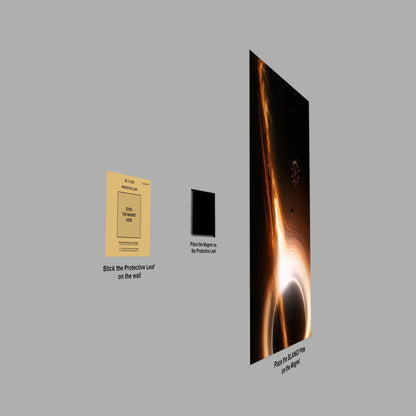 Interstellar Black Hole metal poster