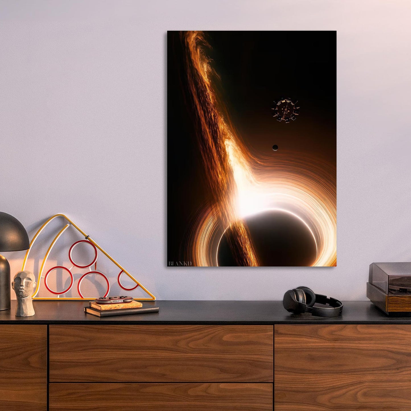 Interstellar Black Hole metal poster