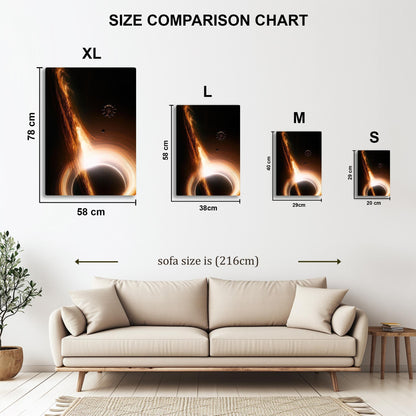 Interstellar Black Hole metal poster