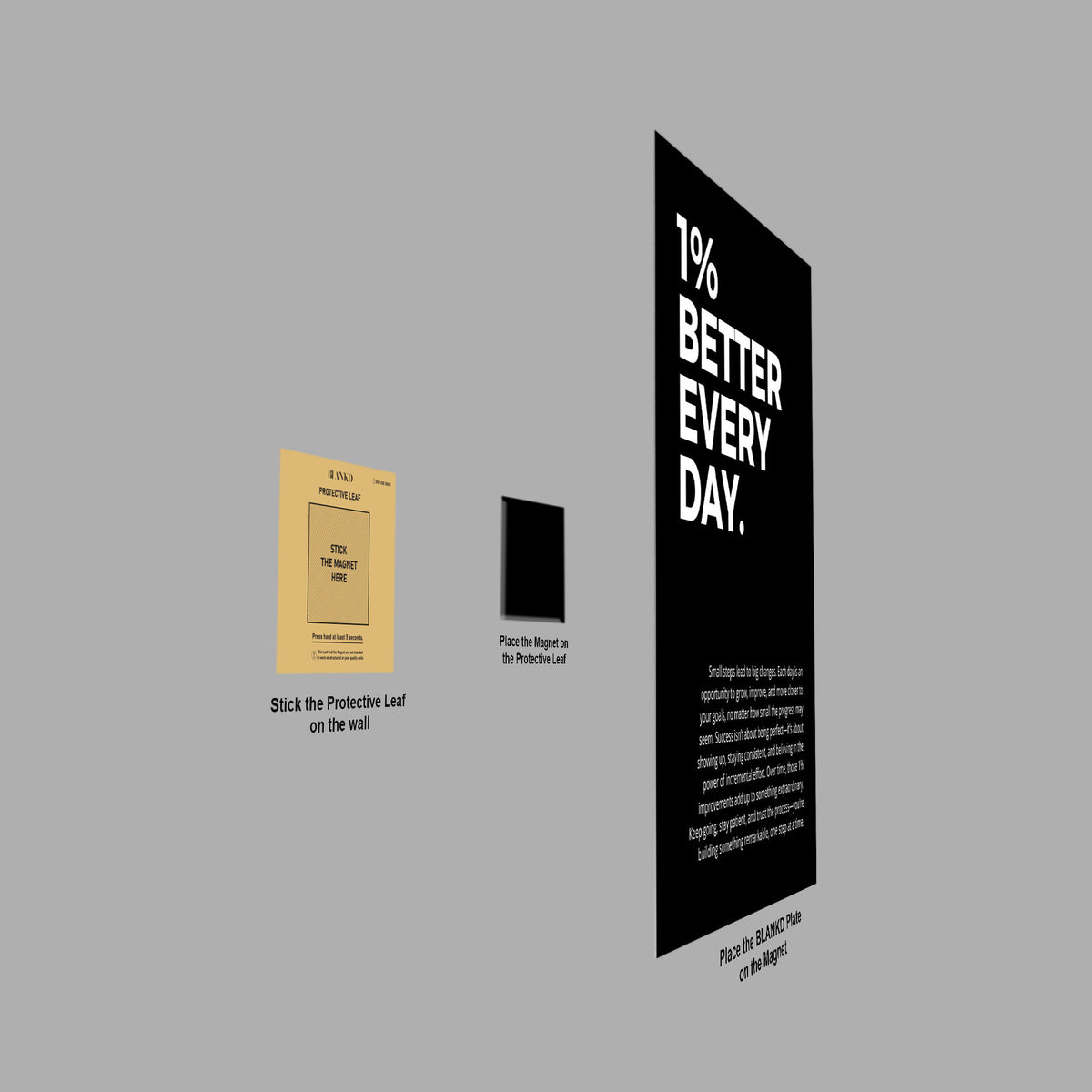 1% Better Every Day poster close-up detail