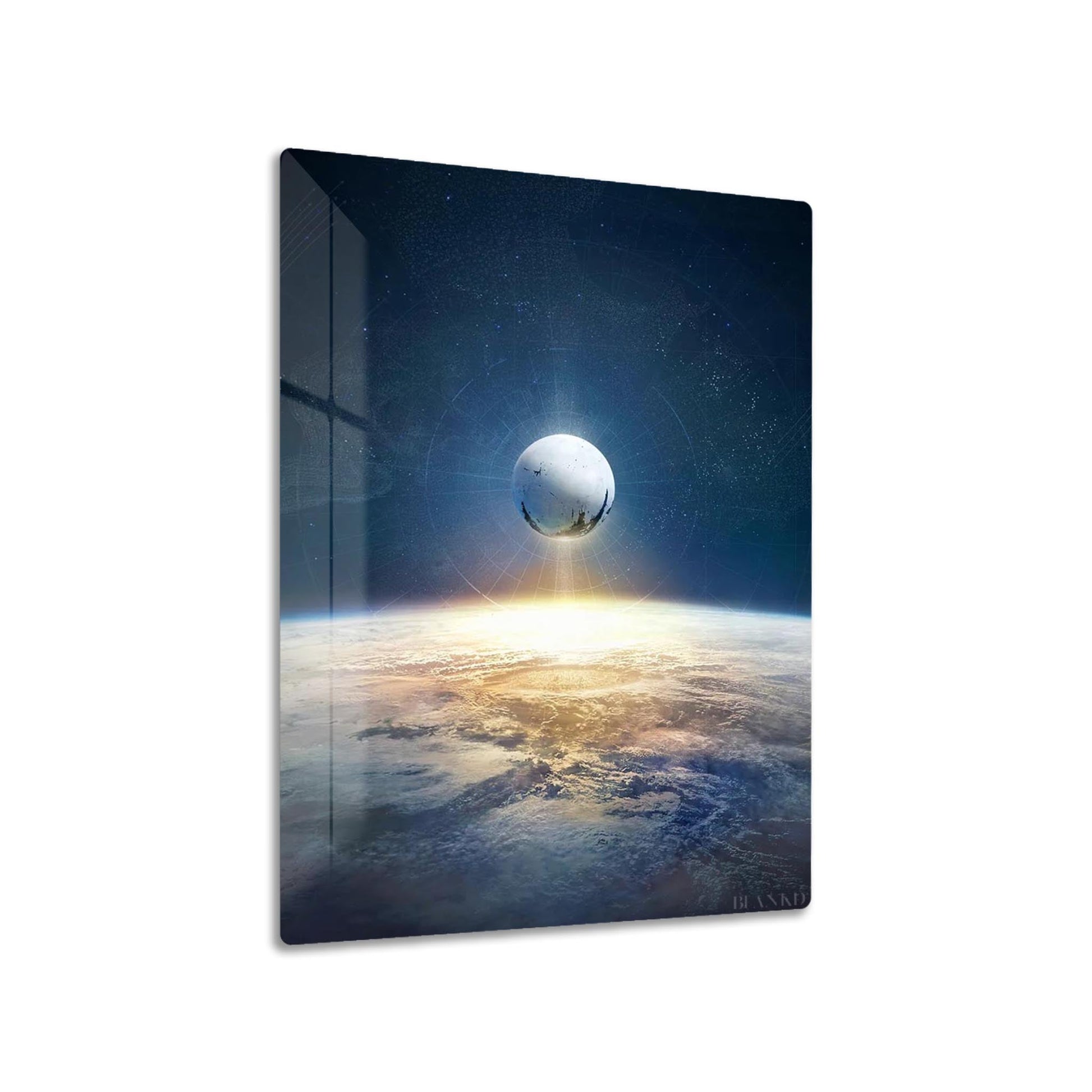 Arrival to Earth metal poster