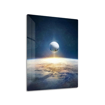 Arrival to Earth metal poster