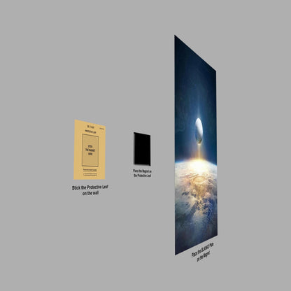 Arrival to Earth metal poster
