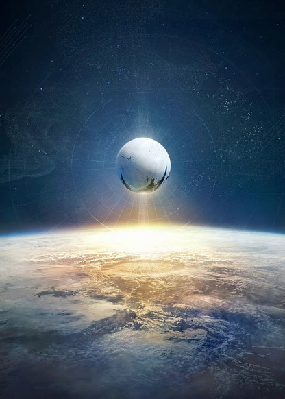 Arrival to Earth metal poster artwork