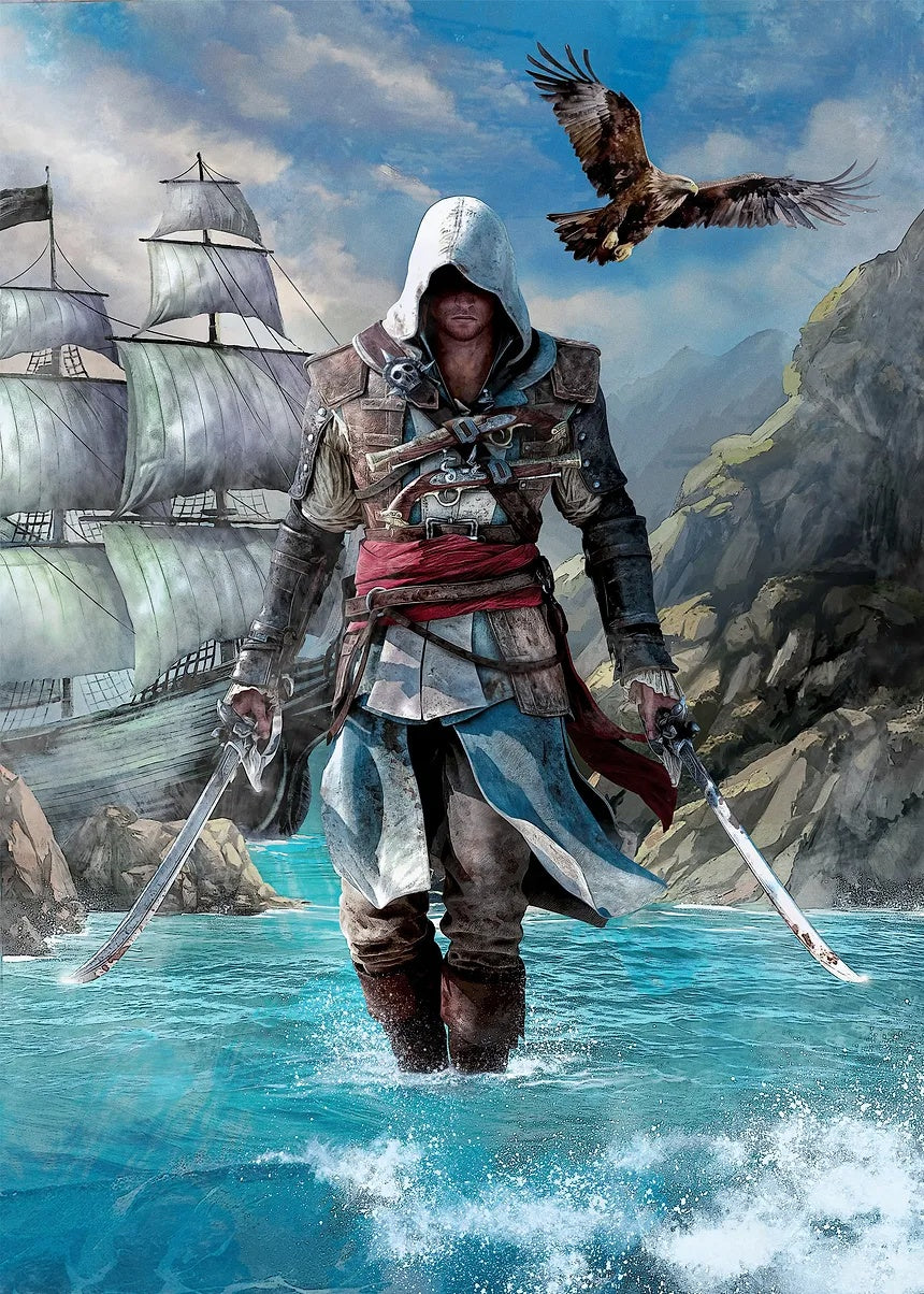 Edward Kenway metal poster artwork