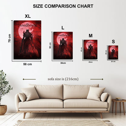 Hunter's Crimson Vigil metal poster