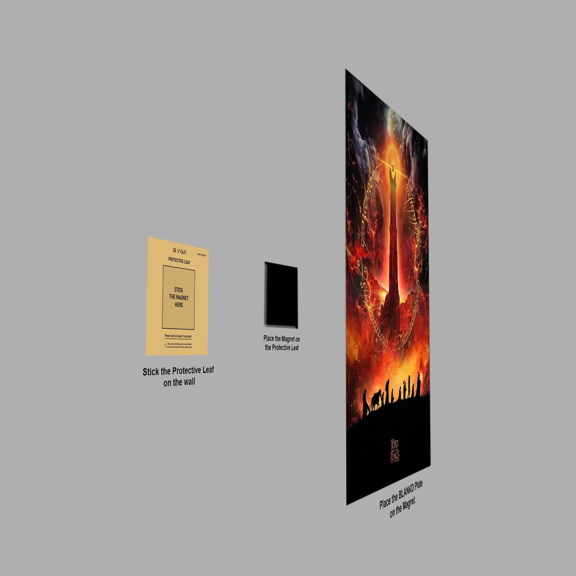 One to Rule Them All metal poster