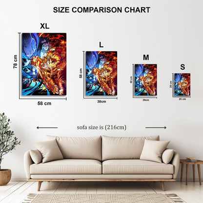 Demon Slayer Mugen Train metal poster