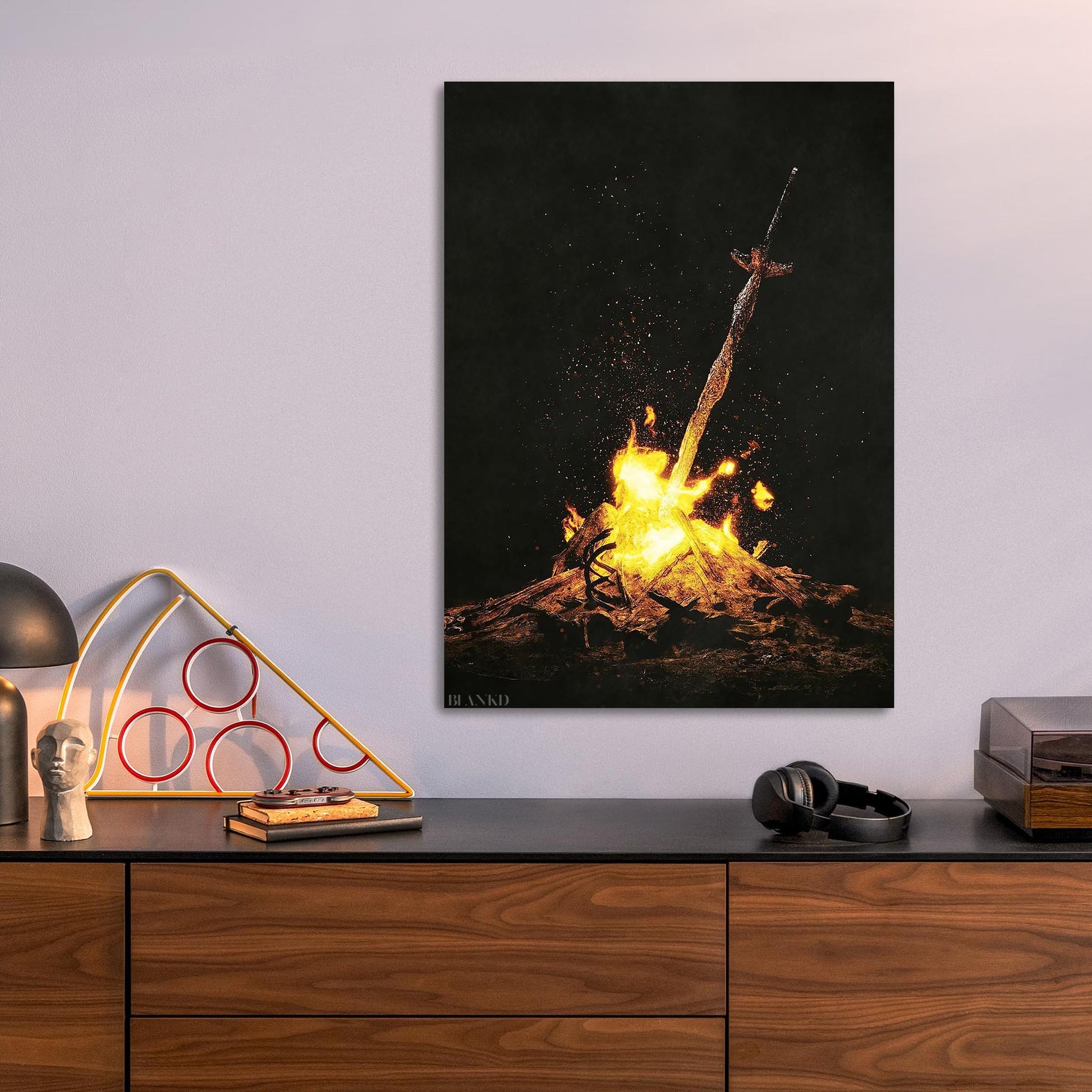 Bonfire metal poster