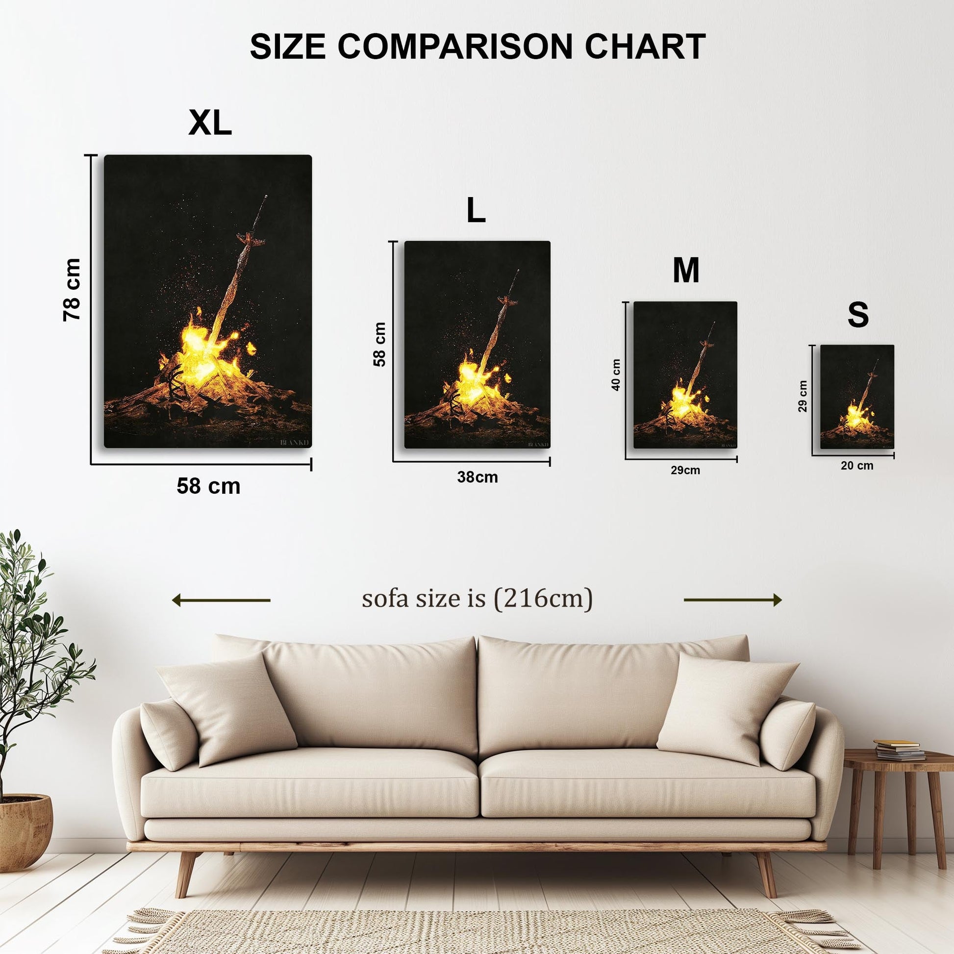 Bonfire metal poster
