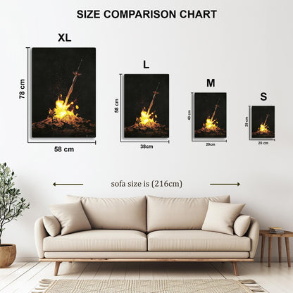 Bonfire metal poster
