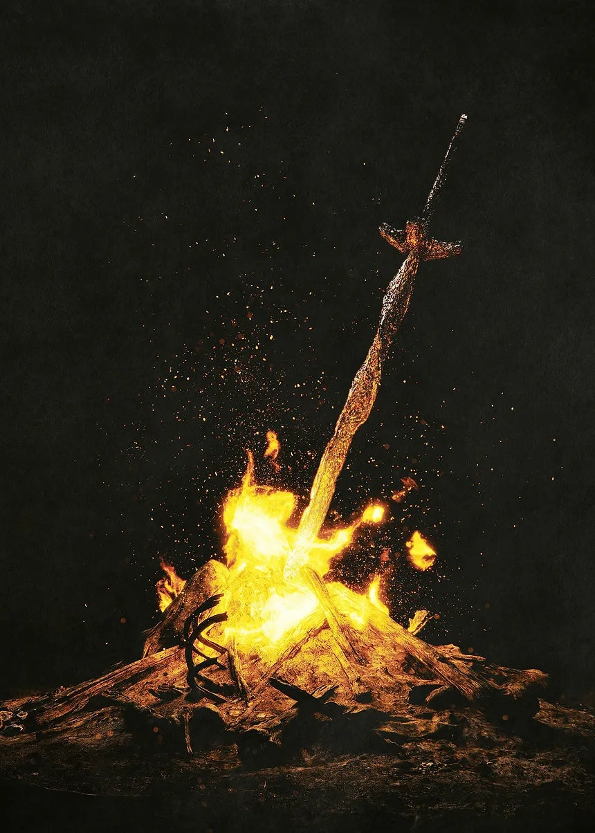 Bonfire metal poster artwork